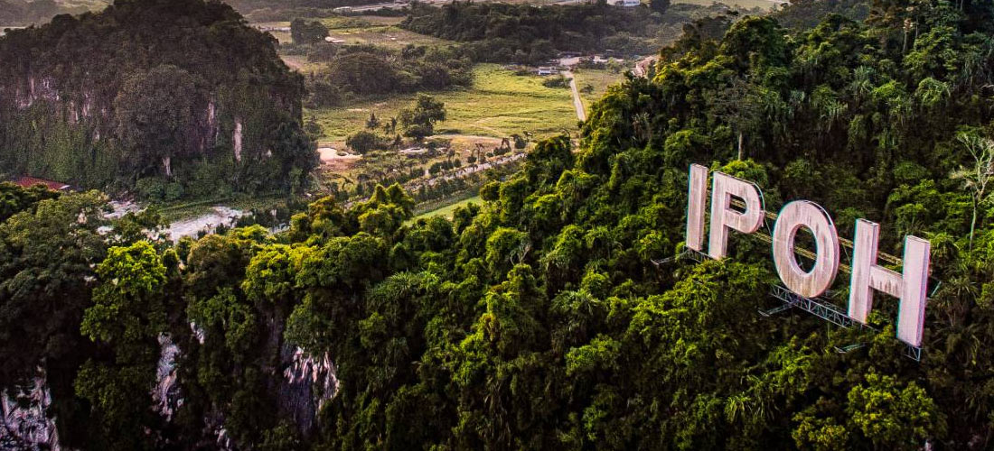 Ipoh city skyline showing relaxation destination in Malaysia