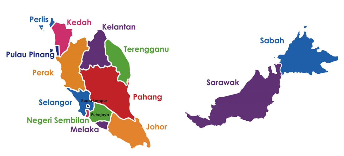 Service areas for b2b massage across Malaysia