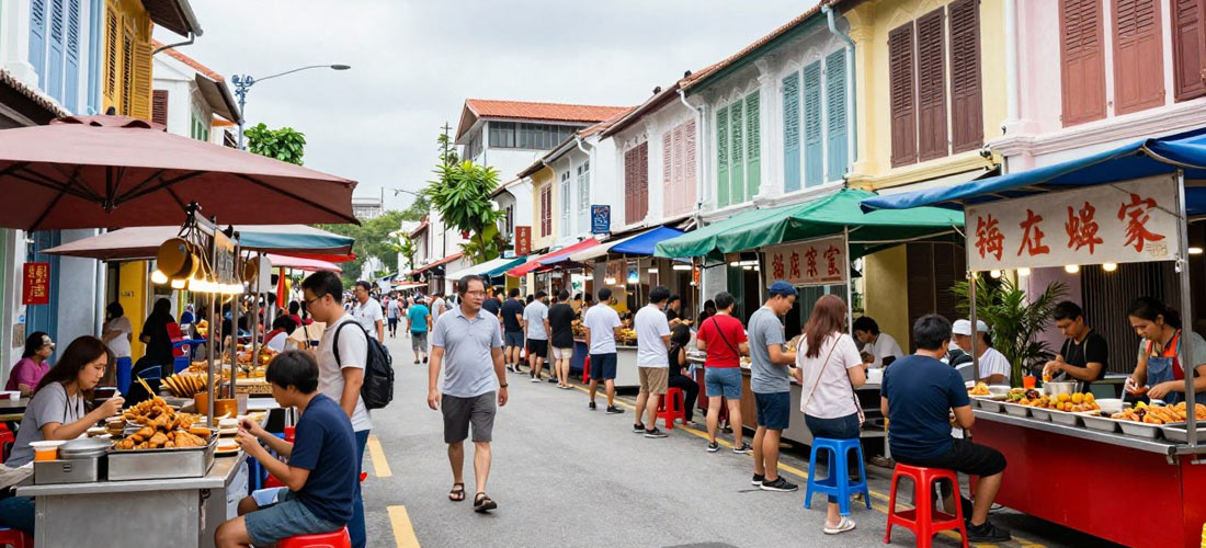 Penang street food and cultural attractions showcasing tourism appeal
