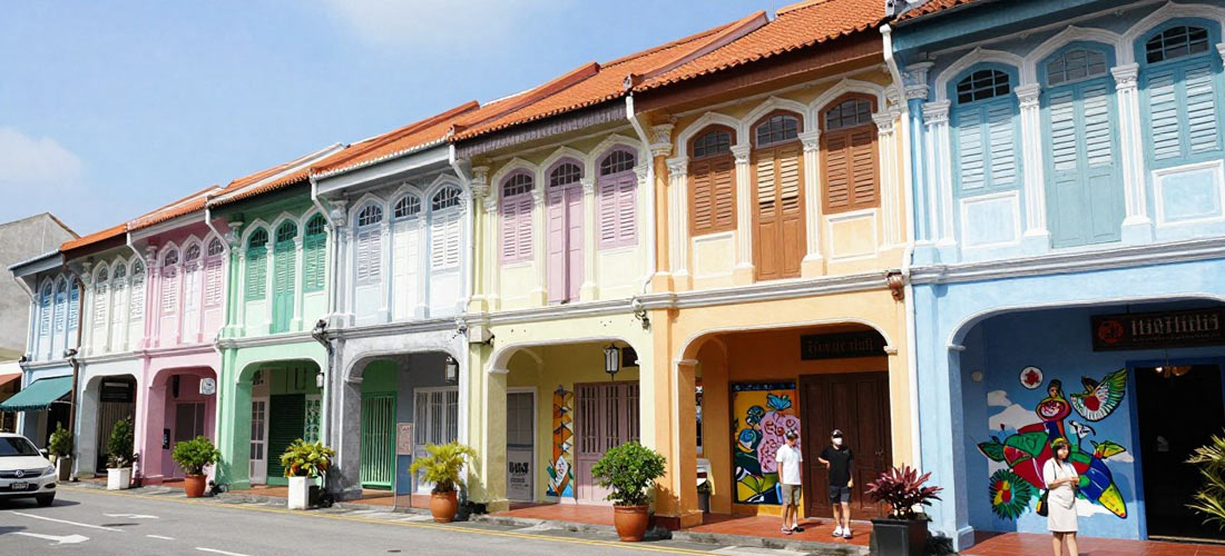 UNESCO heritage shophouses in George Town Penang