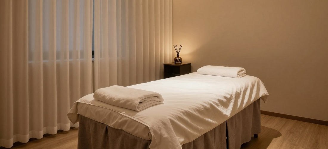 Private incall massage facility in Kuching Sarawak with room provided