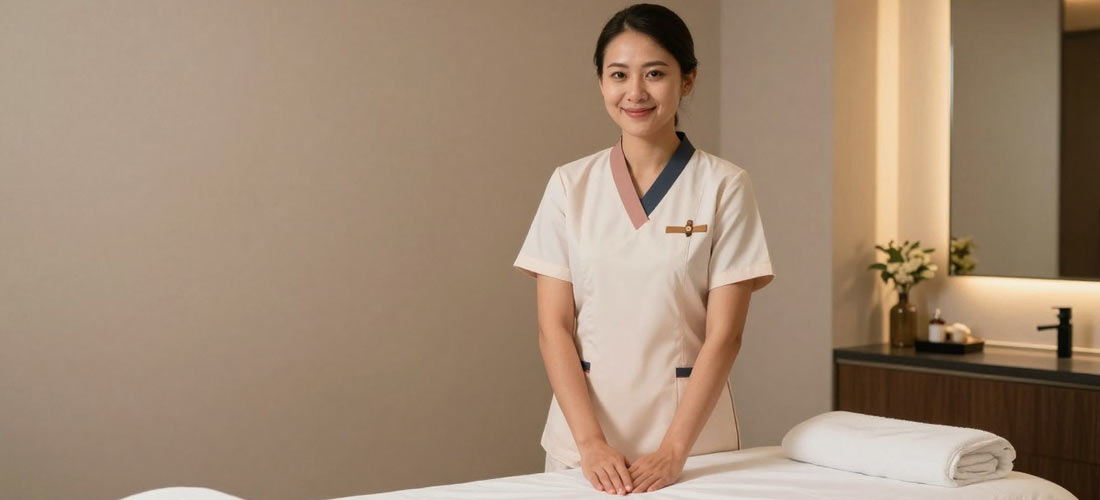 Professional B2B massage therapist in Seremban providing relaxation service